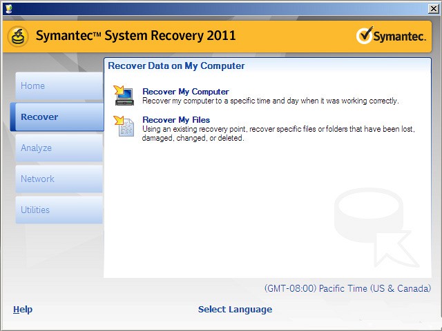 symantec system recovery disk